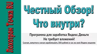 Программа для заработка Яндекс Деньги. Что внутри? Честный обзор!