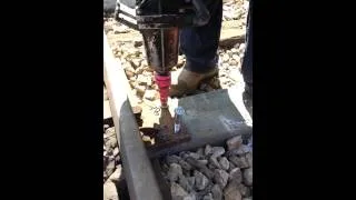 Plastic Composite Railway Sleepers Installation