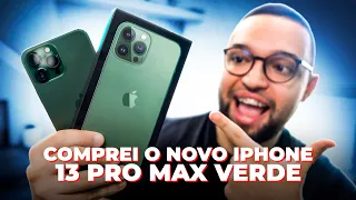 COMPREI o NOVO iPHONE 13 PRO MAX na cor VERDE! Valeu a pena?