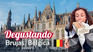 Qué Comer en Brujas Bélgica -  Los Mejores Chocolates- Waffles- Papas Fritas.