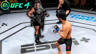 UFC4 Bruce Lee vs Kia Stevens Kharma WWE EA Sports UFC 4 PS5