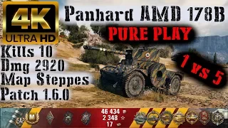 World of Tanks Panhard AMD 178B Replay - 10 Kills 2.9K DMG(Patch 1.6.0)