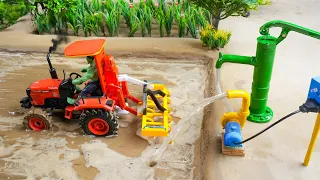 diy tractor mini cultivator machine with mini water pump science Project #1