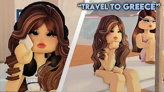 Sisters Travel to Santorini - Greece (VLOG)| Berry Avenue Family RP| *VOICED*