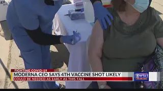 Moderna CEO says 4th vaccine shot likely