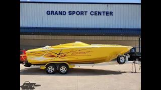 Walk-through of a super nice 2001 Baja 25 Outlaw SST, listed June 2021 @ grandsportcenter.com