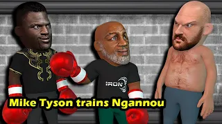 Mike Tyson trains Ngannou for Fury