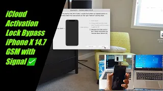 iCloud Activation Lock Bypass – iPhone X 14.7 GSM with Signal✅