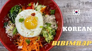 Korean Bibimbap – an easy healthy one bowl meal – low fat and quick vegetarian recipe