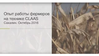 Опыт работы фермеров на технике CLAAS/Сахалин.Октябрь 2016