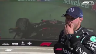 Bottas Reaction To Lewis Hamilton A nd Max Verstappen Crash | 2021 Italian GP