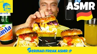 ASMR CURRYWURST BURGER EATING 🇩🇪 (German ASMR) - GFASMR