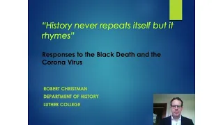 The Black Death and the Coronavirus