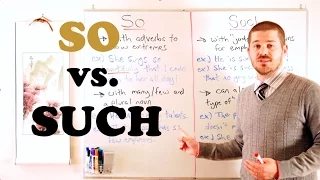 Vocabulary Comparisons - The difference between 'So' and 'Such'