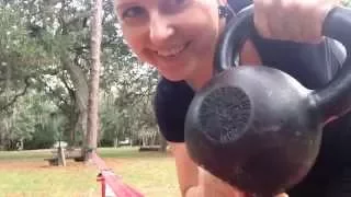 RKC 5 Minute Kettlebell Snatch Test Then Slackline