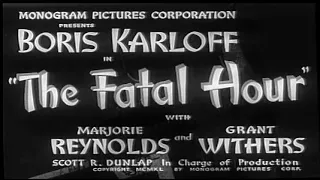 The Fatal Hour  (1940) Detective Crime Thriller full movie