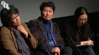 Parasite director Bong Joon-ho and stars Song Kang-ho and Lee Jung-eun | BFI Q&A