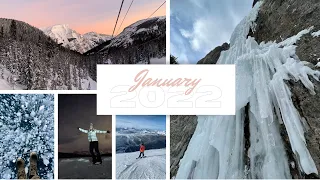 A Month of Sunsets, Skating and Snowboarding in Banff, Canada | A Montage ❄️ ☃️🏔