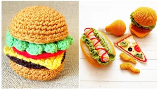 Crochet pattern burger ideas/Knitted burger pattern/Crochet pattern burger ideas