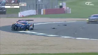 British GT Championship 2023. Silverstone 500. WTF Crash