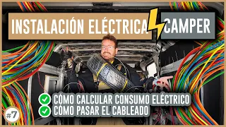 INSTALACIÓN ELÉCTRICA CAMPER ⚡ Cómo CALCULAR consumo y PASAR CABLEADO - Camperizar Furgoneta #7