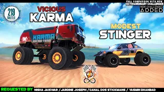 KARMA VS STINGER Off The Road | INFINITE OTR TRUCK VS CAR 2024 | EPIC BATTLE