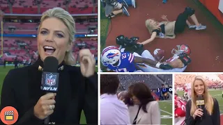 NFL Reporters Getting Hit - Best Compilation