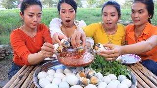 Egg duck with chili sauce recipe - Cooking and eating