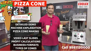 PIZZA CONE BUSINESS CONCEPT. MACHINE, MOULDER AND OVEN IS TRENDING IN INDIA.EASY TO START