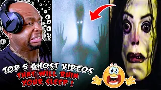 Top 5 SCARY Ghost Videos That WILL RUIN YOUR SLEEP! | REACTION