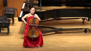 Elena Ariza performs Gigue from Bach's "Cello Suite No. 6 in D Major, BWV 1012"