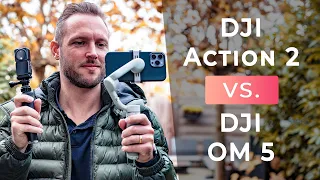 DJI Action 2 vs DJI OM5 (with iPhone 13 Pro Max) - Video Stabilization Demo