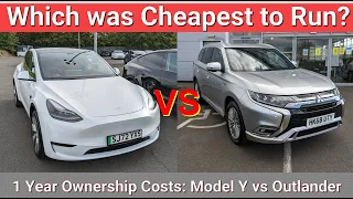 Tesla Model Y LR vs Mitsubishi Outlander PHEV 2.4. Guess which costs less to own - and by how much?