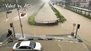 One of the Worst Flash Flood in Bukit Timah, Singapore - 24 Aug 2021