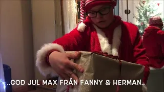 Max julafton, dan före dopparedan & får paket & diplom