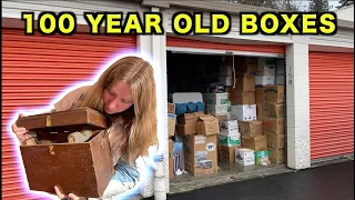 100 Year OLD BOXES OF STUFF Found In Unclaimed Storage Locker