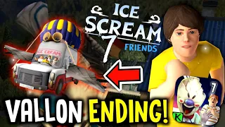 Ice Scream 7: J. Finds A New Way To Escape By Vallon From Rod's Factory! | Ice Scream 7 Escape