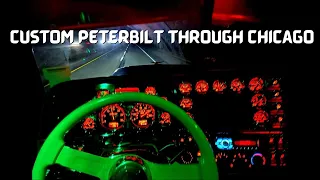 CUSTOM PETERBILT THROUGH CHICAGO | ASMR DRIVING | WISCONSIN BOUND