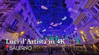 Luci d'Artista Salerno 2023-2024 in 4K: le luminarie in città