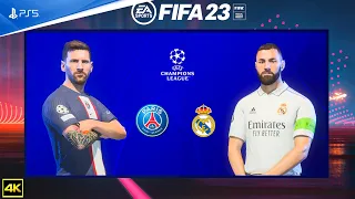 FIFA 23 - PSG Vs Real Madrid - UEFA Champions League | PS5™ [4K ] Next Gen