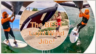 The best light wind jibe / gybe - Wingfoil tutorial