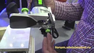 Кромочный фрезер Festool OFK 700 и вакуумный держатель