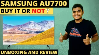 SAMSUNG AU7700 UNBOXING AND REVIEW | BEST SAMSUNG LED TV 2023  43AU7700 | 50AU7700 | 55AU7700