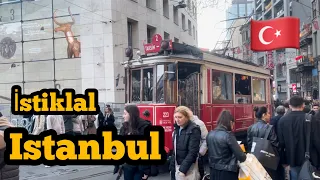 4 k 🇹🇷 Istanbul turkey istiklal street 4 K walking tour video 2024 istiklal street 🇹🇷