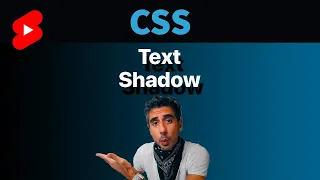 CSS Text Shadow Effect in 1 Minute - Tutorial for beginners #shorts