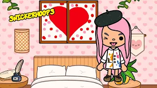 Decorating my House with Hearts in Toca Life World | Story with VOICE