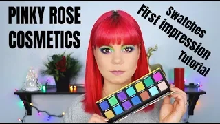 Pinky Rose Exotic Peacock palette | First impression, swatches and tutorial | 31 Days of glitter
