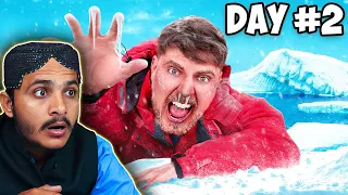 Villagers React to Mr. Beast's video I Survived 50 Hours In Antarctica