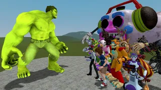 HULK VS FNAF SECURITY BREACH ANIMATRONICS in Garry's Mod!