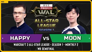WC3 - [UD] Happy vs Moon [NE] - WB Quarterfinal - Warcraft 3 All-Star League Season 1 Monthly 2